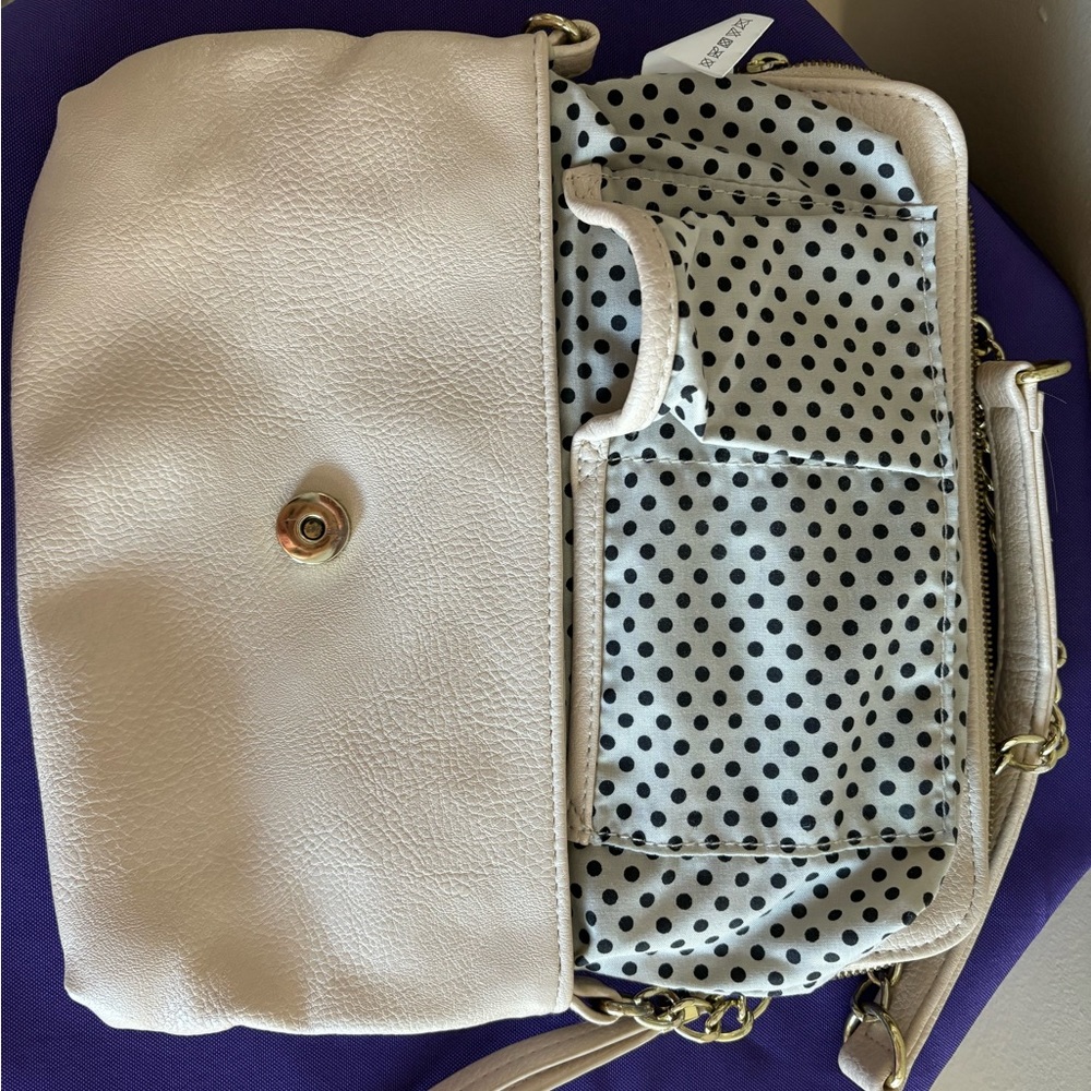 lp Blue purse with gold chain - Picture 7 of 7
